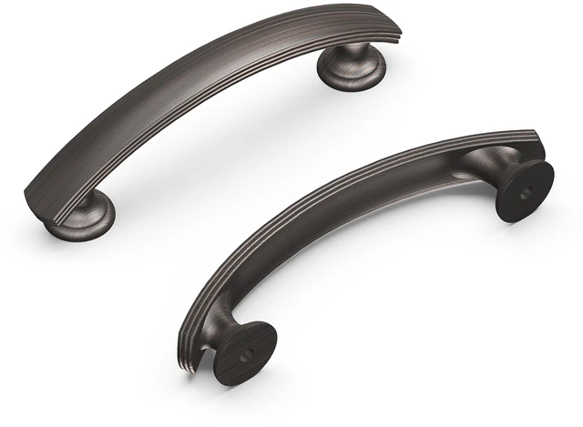 Main image of 1 Pack Solid Core Kitchen Cabinet Pulls, Luxury Cabinet Handles, Hardware for Doors & Dresser Drawers, 3 Inch Hole Center, Vintage Bronze, American Diner Collection