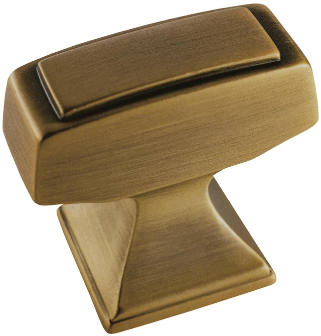 Main image of | Cabinet Knob | Gilded Bronze | 1-1/4 inch (32 mm) Length | Mulholland | 1 Pack | Drawer Knob | Cabinet Hardware