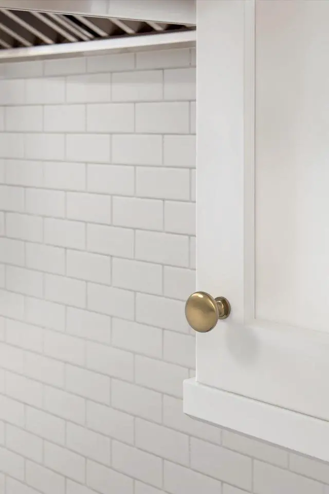 Alt view image 2 of 7 - 1-1/4" Round Edona Burnished Brass Cabinet Knob | Durable Zinc drawer knob and cabinet hardware, ideal for kitchen cabinets, bathroom vanities, dressers, and furniture