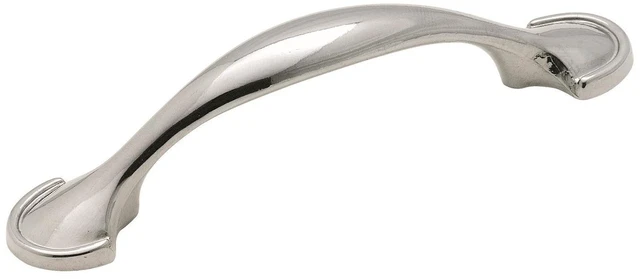 Main image of | Cabinet Pull | Polished Chrome | 3 inch (76 mm) Center to Center | Everyday Heritage | 1 Pack | Drawer Pull | Drawer Handle | Cabinet Hardware