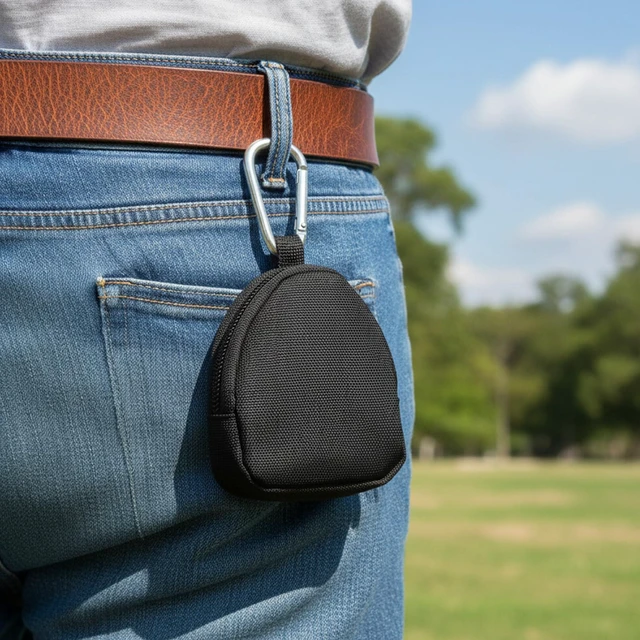 Alt view image 7 of 7 - Mini Keychain Pouch, Black Mini Coin Purse Keychain, Black Nylon Coin Pouch for Earphone Car Key Backpack Accessory Pouches