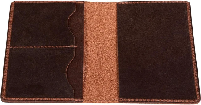 Alt view image 2 of 2 - MILITARIA STUFFS Vintage Leather Bifold Wallet, Slim Credit Card Case Money Organizer for Men & Women, Brown (Brown)