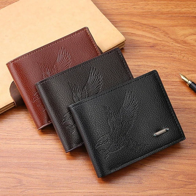 Alt view image 6 of 7 - MUFANDUO Slim Wallet for Men with Coin Purse, Minimalist Wallet with Zipper, Bifold Mens Wallets with Credit Card Holder, PU Leather Men's Wallet with Money Clip, Carteras Para Hombres (Coffee E)