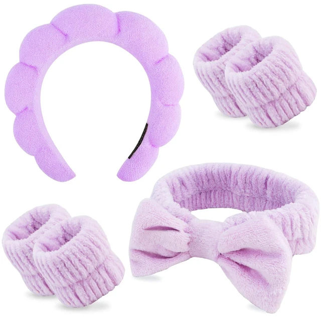 Main image of Chanaco Makeup, Skincare & Face Wash Headband, Wrist Towels, Spa Headband, Teen Girl Gifts, Hair Accessories for Women & Girls