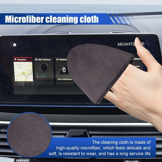Alt view image 3 of 6 - QEUOBUE Triangle Car Touch Screen Cleaner Cloth, Soft Microfiber Auto Cleaning Wipes, Vehicle Dashboard Display Cleaner Tool, Car Wash Cloth for Most Cars, Trucks, SUVs (Triangle)