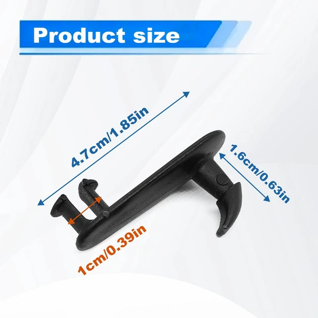 Alt view image 3 of 7 - 4Pcs Car Floor Mat Clips Floor Carpet Clips Fixing Hooks Compatible with Toyota Lexus Cargo Fastener, Cargo Mat Clip Accessories Black