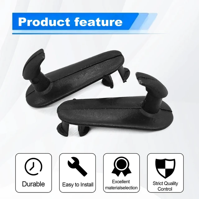 Alt view image 6 of 7 - 4Pcs Car Floor Mat Clips Floor Carpet Clips Fixing Hooks Compatible with Toyota Lexus Cargo Fastener, Cargo Mat Clip Accessories Black