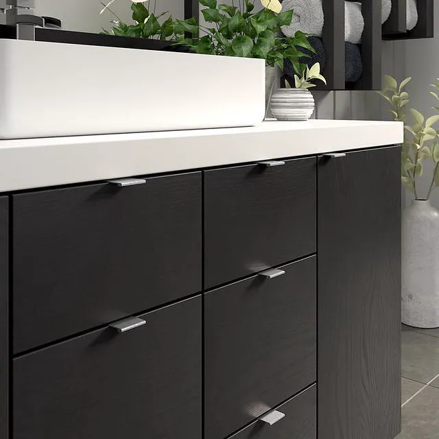 Alt view image 2 of 7 - | Lincoln 1-in (25 mm) Brushed Stainless Steel Cabinet Edge Pull