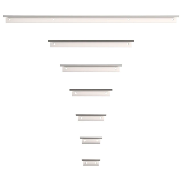 Alt view image 7 of 7 - | Lincoln 1-in (25 mm) Brushed Stainless Steel Cabinet Edge Pull