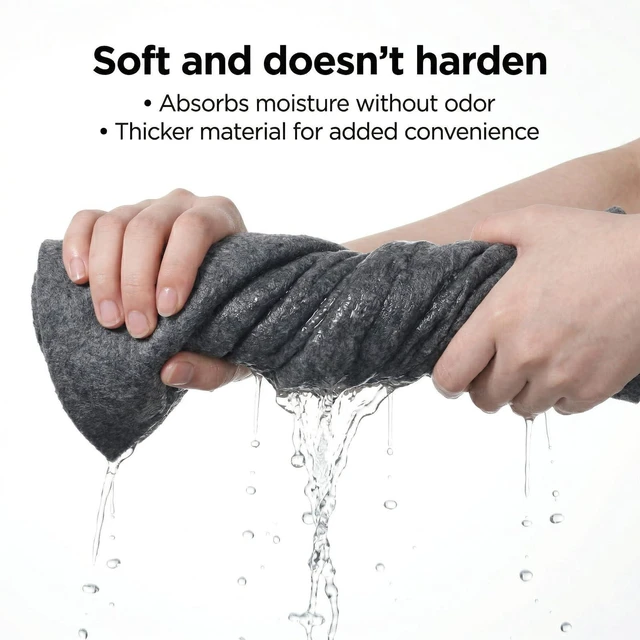 Alt view image 5 of 7 - Ezymivs 10Pcs Magic Cleaning Cloths for Glass, Thickened Magic Cloths for Windows & Glass 2Size Reusable Lint Free Streak Free Microfiber Magics Cloth for Kitchen, Windows, Mirrors, Cars