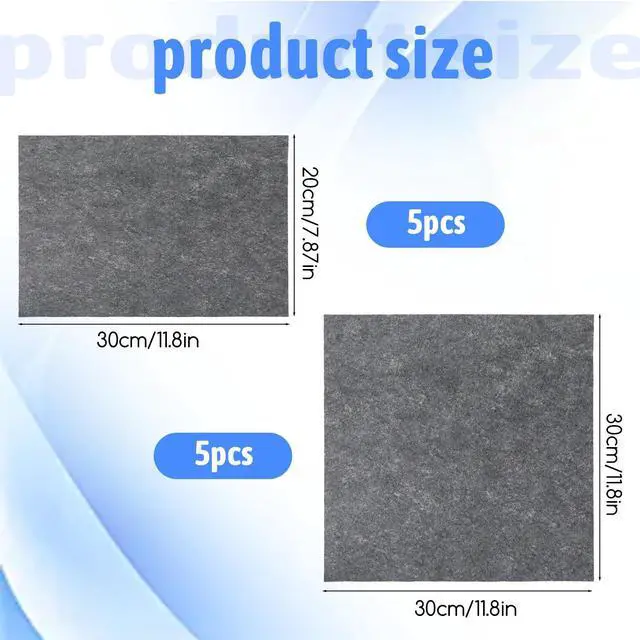 Alt view image 7 of 7 - Ezymivs 10Pcs Magic Cleaning Cloths for Glass, Thickened Magic Cloths for Windows & Glass 2Size Reusable Lint Free Streak Free Microfiber Magics Cloth for Kitchen, Windows, Mirrors, Cars
