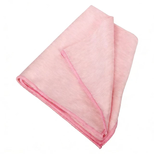 Main image of Yamlnke Microfiber Glass Cleaning and Polishing Cloth, Blue, Lint Free, 15.7 x 15.7 Inch, for Windows, Glasses, Windshields, Mirrors, Stainless Steel, 1 Pack (1, Pink, Large)