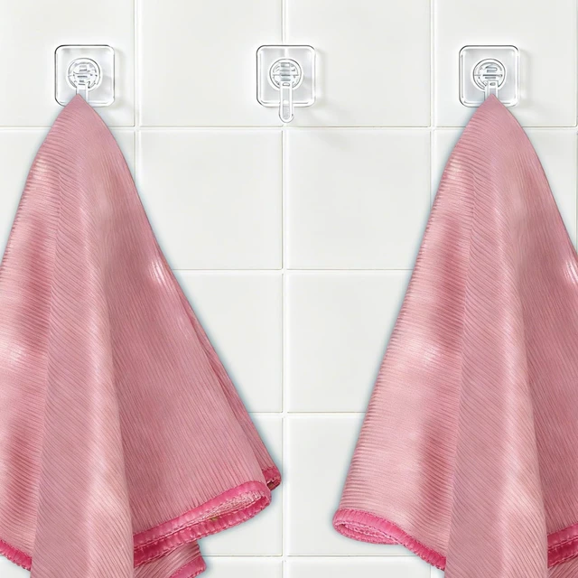 Alt view image 6 of 7 - Yamlnke Microfiber Glass Cleaning and Polishing Cloth, Blue, Lint Free, 15.7 x 15.7 Inch, for Windows, Glasses, Windshields, Mirrors, Stainless Steel, 1 Pack (1, Pink, Large)