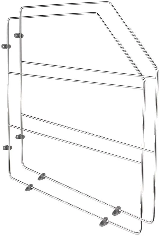 Main image of 18" Bakeware and Tray Divider for Wall/Base Cabinets, Chrome | Baking & Cookie Sheet Organizer, Min Opening Width of 3",