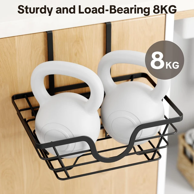 Alt view image 5 of 7 - Pot Lid Organizer 2 Pack, Adjustable Kitchen Pot Lid Holder Inside Cabinet, Kitchen Cabinet Organizer Hanging for Food Storage Container, Pot, Pan Lid & Bakeware, Black