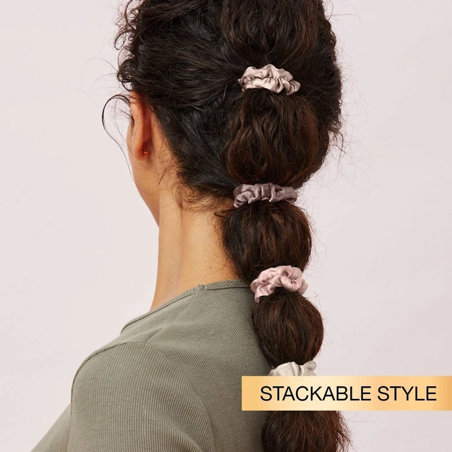 Alt view image 3 of 7 - Comfort Mini Satin Scrunchies