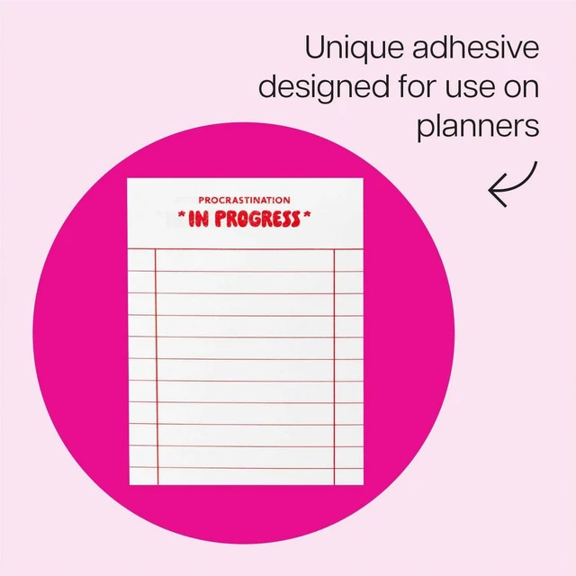 Alt view image 5 of 6 - 3"x4"Procrastination in Progress Mini List Notes 75 Sheets
