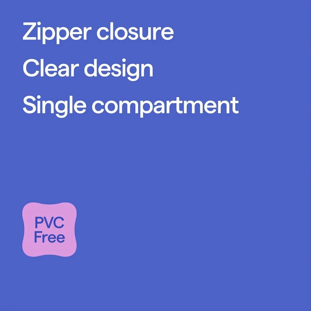 Alt view image 4 of 7 - Hard Sided Zipper Pencil Case Clear