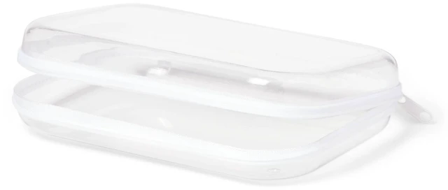 Alt view image 2 of 7 - Hard Sided Zipper Pencil Case Clear