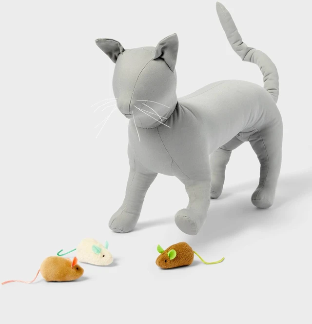Alt view image 3 of 7 - Mouse Cat Toy Set - 3pk - Boots & Barkley