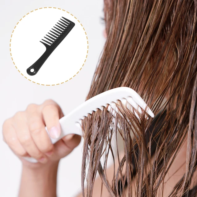 Alt view image 4 of 6 - Magic Handle Tangle Shower Hair Detangling Brush Comb Orange Pattern
