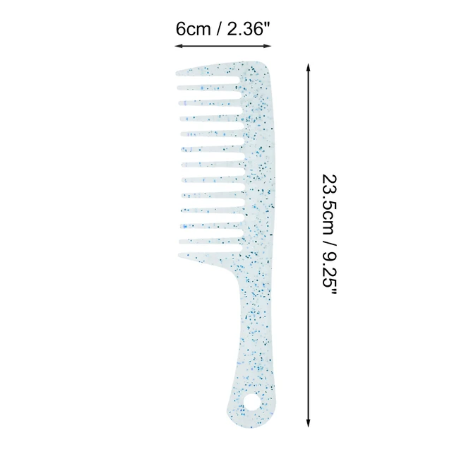Alt view image 3 of 7 - Anti Static Hair Comb Wide Tooth for Thick Curly Hair Hair Care Detangling Comb For Wet and Dry 2 Pcs