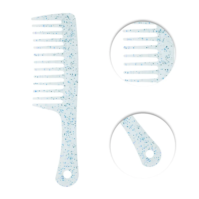 Alt view image 2 of 7 - Anti Static Hair Comb Wide Tooth for Thick Curly Hair Hair Care Detangling Comb For Wet and Dry 2 Pcs
