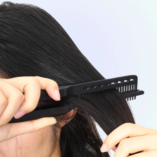 Alt view image 4 of 7 - 4 Pcs Tail Comb for Home Use, Styling Comb, Steel Handle Hair Combs Black