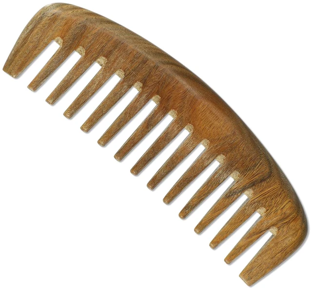 Main image of Long Handle Wide Tooth Comb Detangler for Curly Wet Wavy Thick Hair 1 Pc