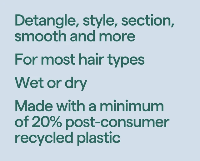 Alt view image 2 of 7 - Dressing Styling Combs 2pc Black and Gray: Hair Styling For All Hair Types, Includes Comb