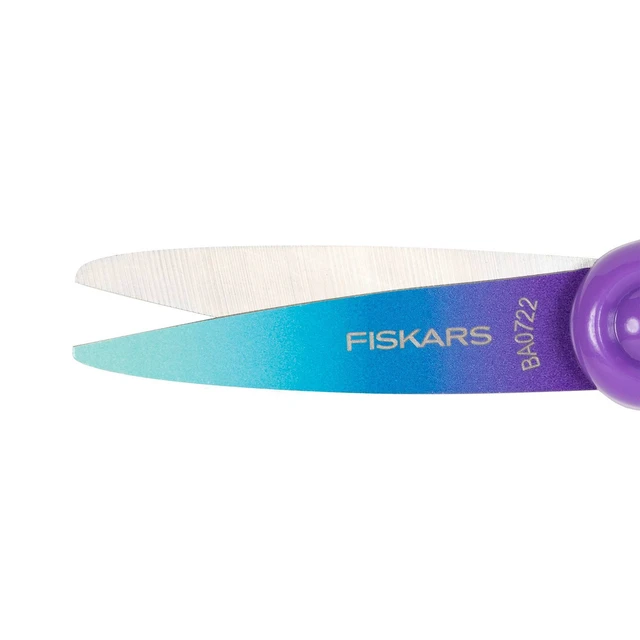 Alt view image 2 of 7 - Pointed-Tip Softgrip School Supplies Big Kids Scissors for Kids 8 to 11 - 6" Scissors - Purple Ombre