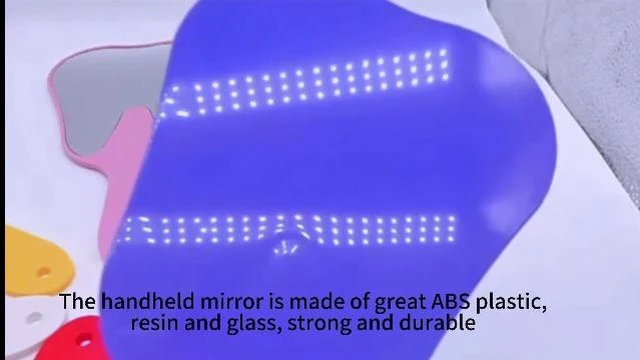 Alt view image 4 of 4 - 7 Pack Rainbow Tooth Shaped Dental Hand Mirror Set