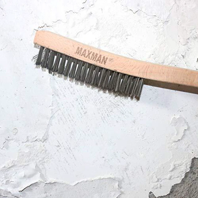 Alt view image 6 of 6 - Wire Brush, 14" Stainless Steel Bristle, Heavy Duty Rust Remover
