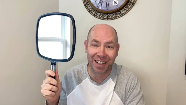 Alt view image 3 of 4 - Large Hand Mirror with Comfy Handle, 9" x 13" (Black)