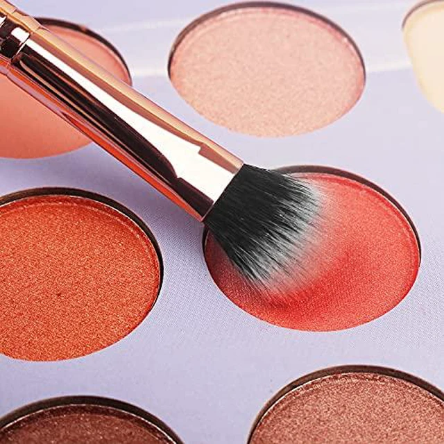 Alt view image 3 of 7 - Makeup Brush Set 16 Pcs with 1 Eyebrow Razor Premium Synthetic Foundation Powder Concealers Eyeshadow Blush Makeup Brushes Make up Brushes Kit (Pink)