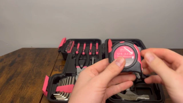 Alt view image 5 of 5 - 39 Piece General Household Tool Set, Pink DT9706P