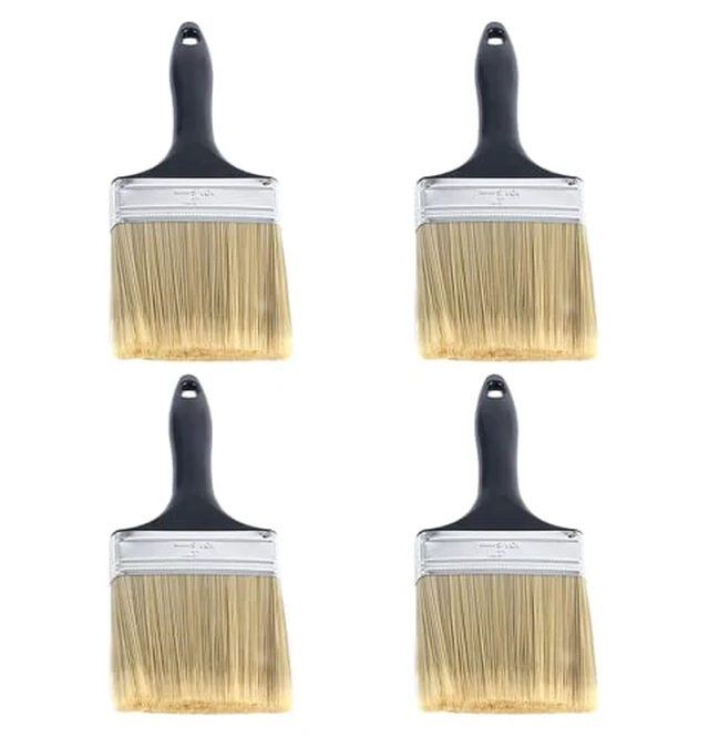 Alt view image 2 of 4 - 4 inch Flat Paint Brushes,Professional Paint Tools