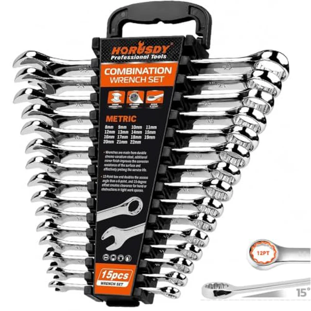 Alt view image 3 of 5 - 20Piece Mini Wrench Set, Small Wrench Set, Metric and SAE Mini Combination Wrench Sets