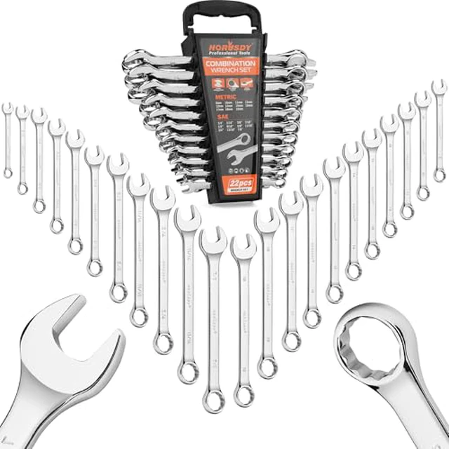Alt view image 4 of 5 - 20Piece Mini Wrench Set, Small Wrench Set, Metric and SAE Mini Combination Wrench Sets