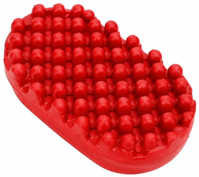 Main image of Durable, Washable Comb Brush, a Premium Alternative to Hair Sponges for Afro, Curly, Coiled & 4C Hair, Ideal for Daily or Professional Use (1 Count) (Red)