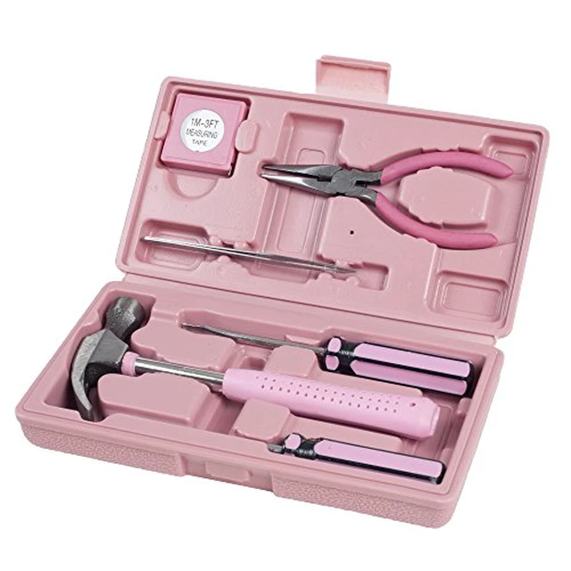Alt view image 3 of 5 - 75-HT1007 Household Hand Tools, Tool Set - 6 Piece by , Set Includes Hammer, Screwdriver Set, Pliers (Tool Kit for the Home, Office, or Car) Black
