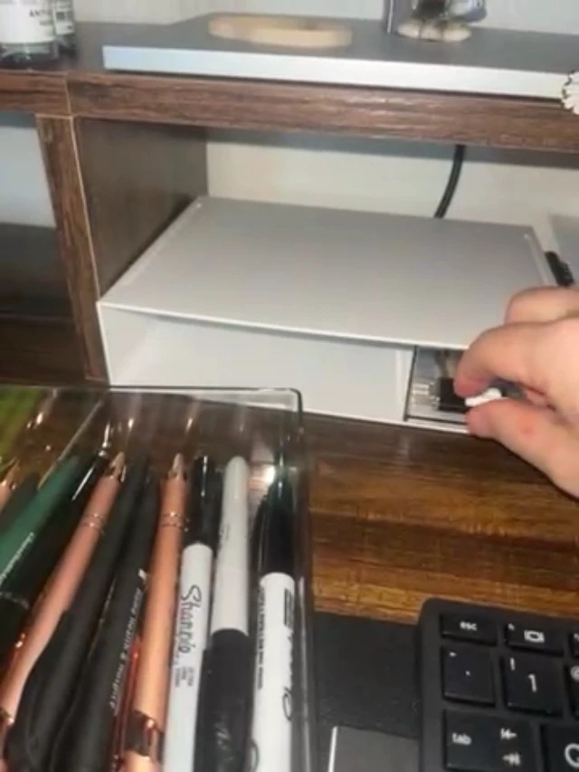 Alt view image 5 of 5 - Desk Organizer-Stackable Storage Drawers, Desk Drawer Organizer Perfect For Collection Small Item/Cosmetic Office Supplies - 2 drawers (White)
