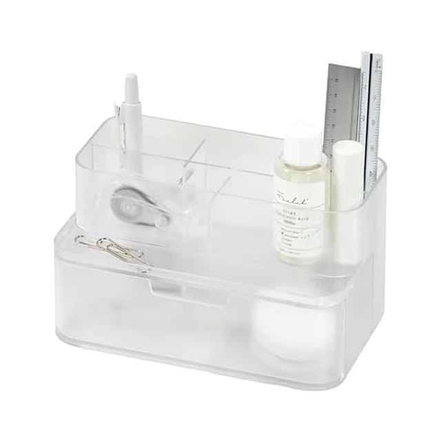 Alt view image 4 of 5 - Compact Desk Organizer, Green, Made in Korea