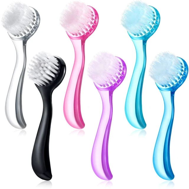 Main image of 6 Pcs Facial Cleansing Brush Soft Bristle Face Exfoliator Brush