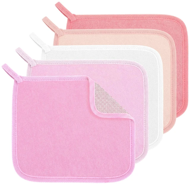 Main image of 5 Pcs Bath exfoliating washcloth