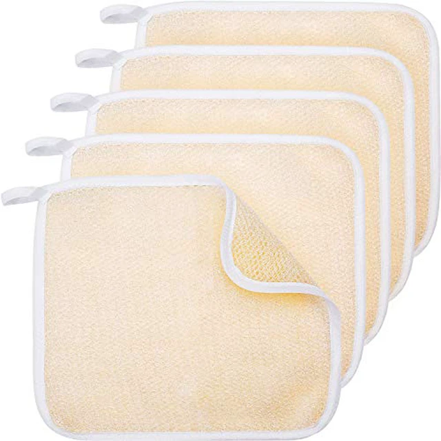 Alt view image 3 of 6 - 5 Pcs Bath exfoliating washcloth