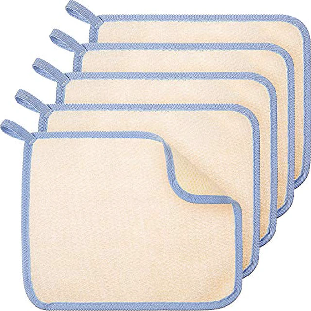 Alt view image 5 of 6 - 5 Pcs Bath exfoliating washcloth