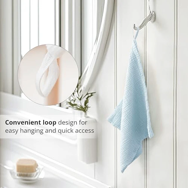Alt view image 4 of 7 - 7 Pack Face Cloths, 100% Muslin Cotton Wash Cloth for Washing Face