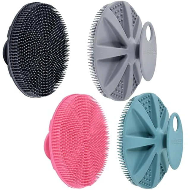 Alt view image 4 of 7 - Food-Grade Soft Silicone Body Scrubber Shower Brush, Pack of 3