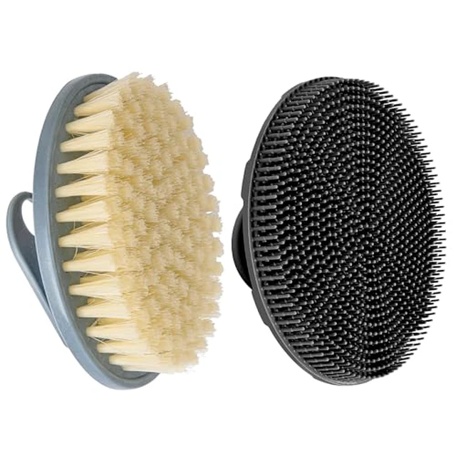 Alt view image 5 of 7 - Food-Grade Soft Silicone Body Scrubber Shower Brush, Pack of 3